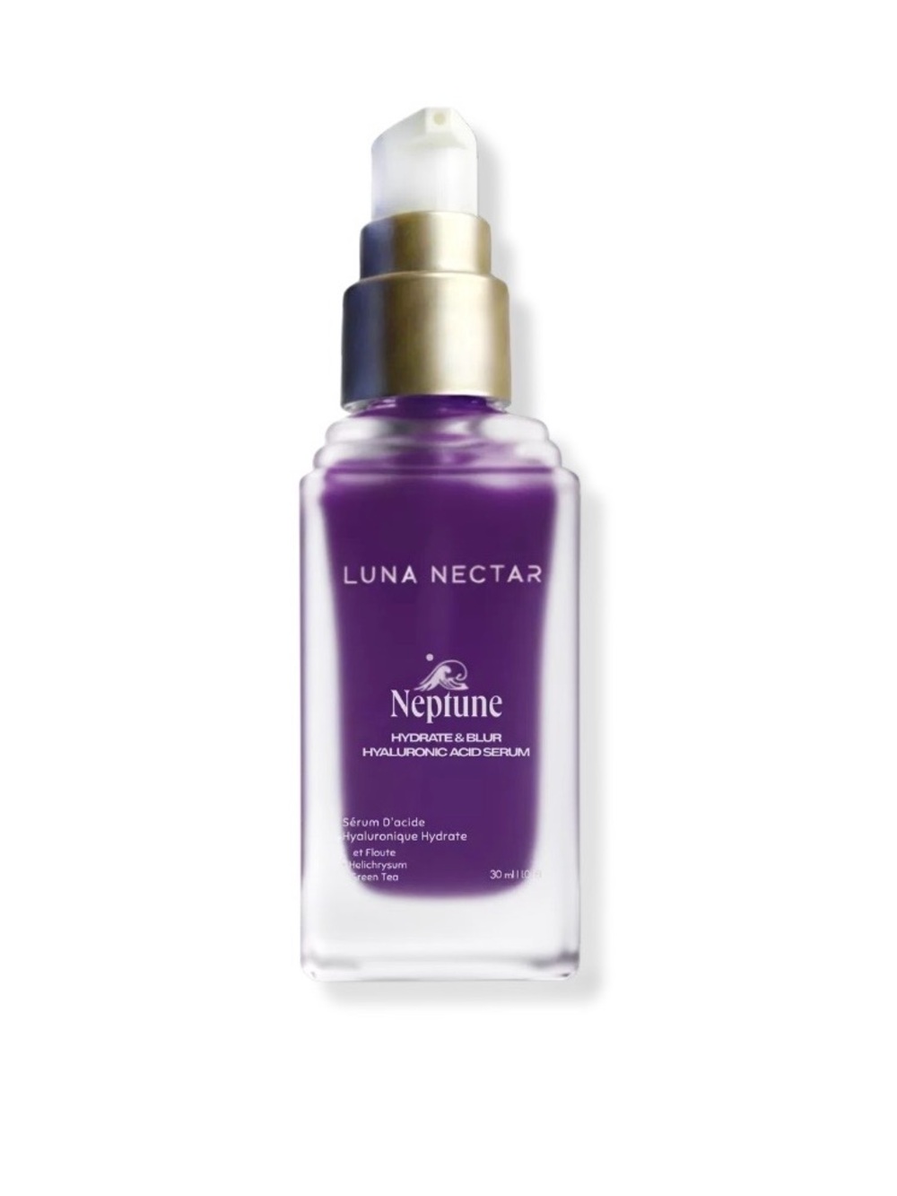 NWT Luna Nectar Neptune Hydrate and Blur Hyaluronic Acid Serum 1.01oz / 30ml